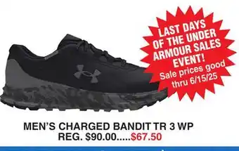 Dunham's Sports MEN'S CHARGED BANDIT TR 3 WP offer