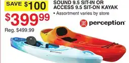 Dunham's Sports SOUND 9.5 SIT-IN OR ACCESS 9.5 SIT-ON KAYAK offer