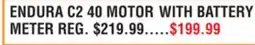 Dunham's Sports ENDURA C2 40 MOTOR WITH BATTERY METER offer
