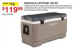 Dunham's Sports MAXCOLD LATITUDE 100 QT offer