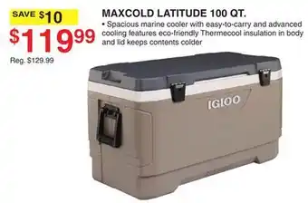 Dunham's Sports MAXCOLD LATITUDE 100 QT offer