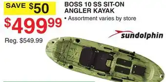 Dunham's Sports BOSS 10 SS SIT-ON ANGLER KAYAK offer