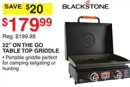 Dunham's Sports 22 ON THE GO TABLE TOP GRIDDLE offer