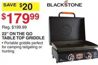 Dunham's Sports 22 ON THE GO TABLE TOP GRIDDLE offer
