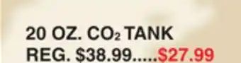 Dunham's Sports 20 OZ. CO 2 TANK offer