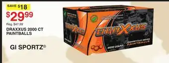 Dunham's Sports GI SPORTZ DRAXXUS 2000 CT PAINTBALLS offer