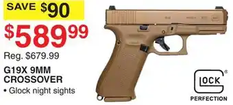Dunham's Sports G19X 9MM CROSSOVER offer