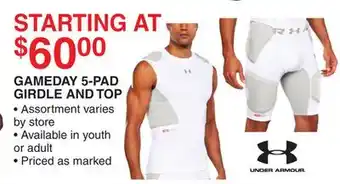 Dunham's Sports GAMEDAY 5-PAD GIRDLE AND TOP offer