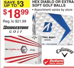 Dunham's Sports HEX DIABLO OR EXTRA SOFT GOLF BALLS offer