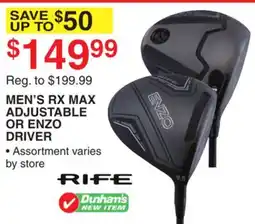 Dunham's Sports MEN'S RX MAX ADJUSTABLE OR ENZO DRIVER offer