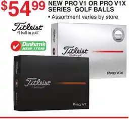 Dunham's Sports PRO V1 OR PRO V1X SERIES GOLF BALLS offer