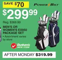 Dunham's Sports MEN'S OR WOMEN'S EX850 PACKAGE SET offer