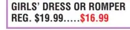Dunham's Sports GIRLS' DRESS OR ROMPER offer