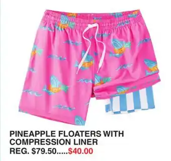 Dunham's Sports PINEAPPLE FLOATERS WITH COMPRESSION LINER offer