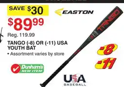 Dunham's Sports TANGO (- 8) OR (- 11) USA YOUTH BAT offer