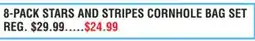 Dunham's Sports 8-PACK STARS AND STRIPES CORNHOLE BAG SET offer