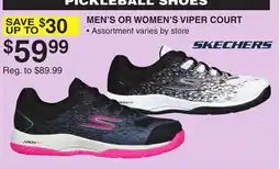 Dunham's Sports SKECHERS MEN'S OR WOMEN'S VIPER COURT PICKLEBALL SHOES offer