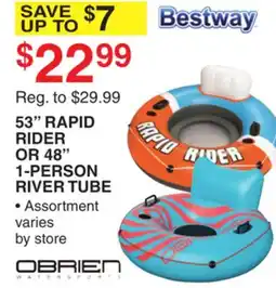 Dunham's Sports 53 RAPID RIDER OR 48 1-PERSON RIVER TUBE offer
