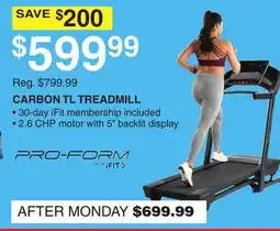 Dunham's Sports CARBON TL TREADMILL offer