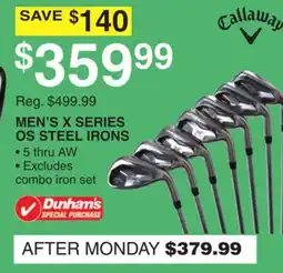 Dunham's Sports MEN'S X SERIES OS STEEL IRONS offer