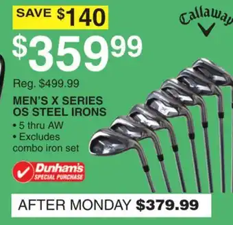 Dunham's Sports MEN'S X SERIES OS STEEL IRONS offer