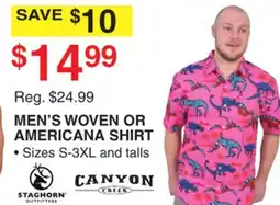 Dunham's Sports MEN'S WOVEN OR AMERICANA SHIRT offer