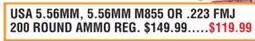 Dunham's Sports USA 5.56MM, 5.56MM M855 OR. 223 FMJ 200 ROUND AMMO offer