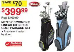 Dunham's Sports MEN'S OR WOMEN'S LINEAR XD SERIES GOLF PACKAGE SET offer