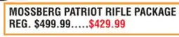 Dunham's Sports MOSSBERG PATRIOT RIFLE PACKAGE offer