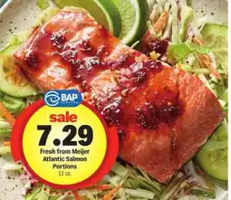Meijer Fresh from Meijer Atlantic Salmon Portions offer