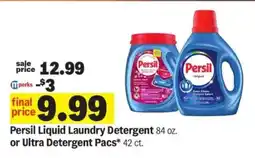 Meijer Persil Liquid Laundry Detergent or Ultra Detergent Pacs offer