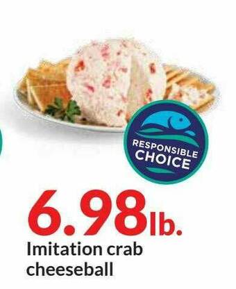 Hy-Vee Imitation Crab Cheeseball offer