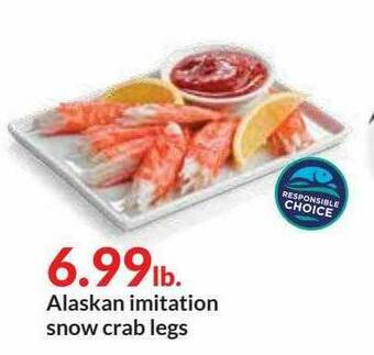 Hy-Vee Alaskan Imitation Snow Crab Legs offer