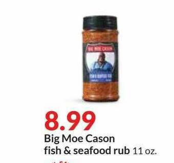 Hy-Vee Big Moe Cason Fish & Seafood Rub offer