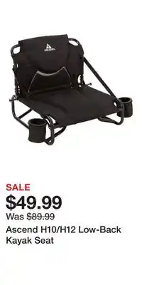 Cabela's Ascend H10/H12 Low-Back Kayak Seat offer