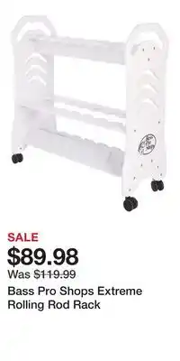 Cabela's Bass Pro Shops Extreme Rolling Rod Rack offer