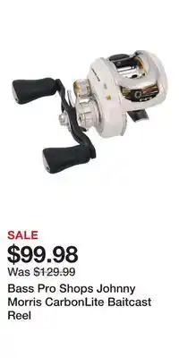 Cabela's Bass Pro Shops Johnny Morris CarbonLite Baitcast Reel offer