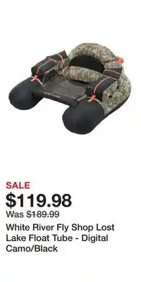 Cabela's White River Fly Shop Lost Lake Float Tube - Digital Camo/Black offer