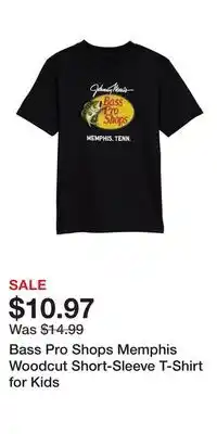 Cabela's Bass Pro Shops Memphis Woodcut Short-Sleeve T-Shirt for Kids offer
