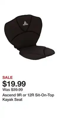 Cabela's Ascend 9R or 12R Sit-On-Top Kayak Seat offer