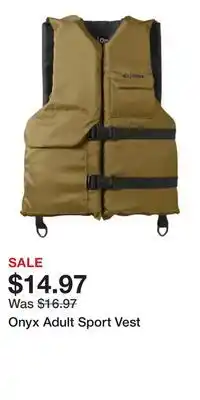 Cabela's Onyx Adult Sport Vest offer