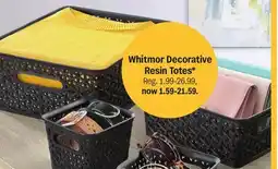 Meijer Whitmor Decorative Resin Totes offer