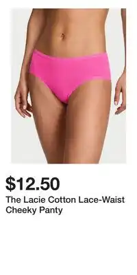 Victoria's Secret The Lacie Cotton Lace-Waist Cheeky Panty offer