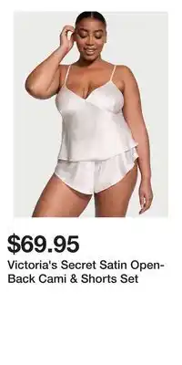 Victoria's Secret Victoria's Secret Satin Open-Back Cami & Shorts Set offer