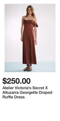 Victoria's Secret Atelier Victoria's Secret X Altuzarra Georgette Draped Ruffle Dress offer