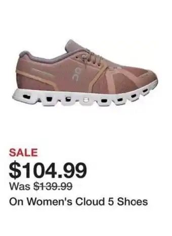 Dick's Sporting Goods On women's cloud 5 shoes offer
