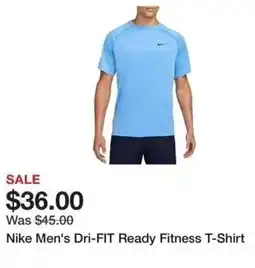 Dick's Sporting Goods Nike men's dri-fit ready fitness t-shirt offer