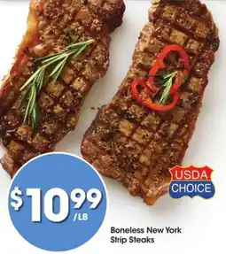 Kroger Boneless New York Strip Steaks offer