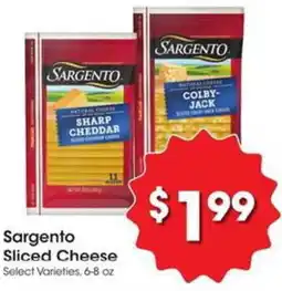 Kroger Sargento Sliced Cheese offer