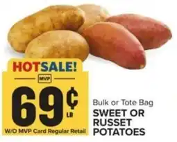 Food Lion Sweet or russet potatoes offer